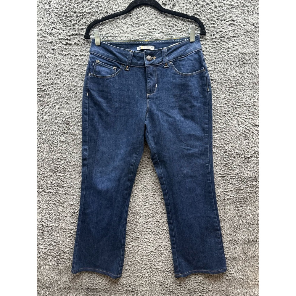 Lee Perfect‎ Fit Just Below The Wast Denim Jeans Dark Wash Womens Size 8P